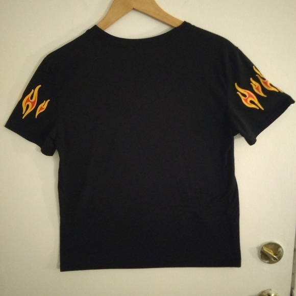 SHEIN Hot Flames Tee UNISEX - Picture 3 of 6